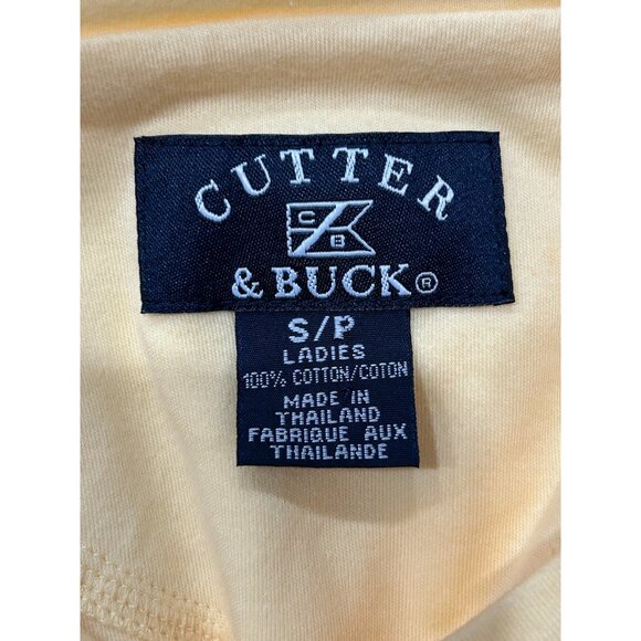 Cutter & Buck Ladies Yellow Cotton T-Shirt Size Small - Picture 4 of 7